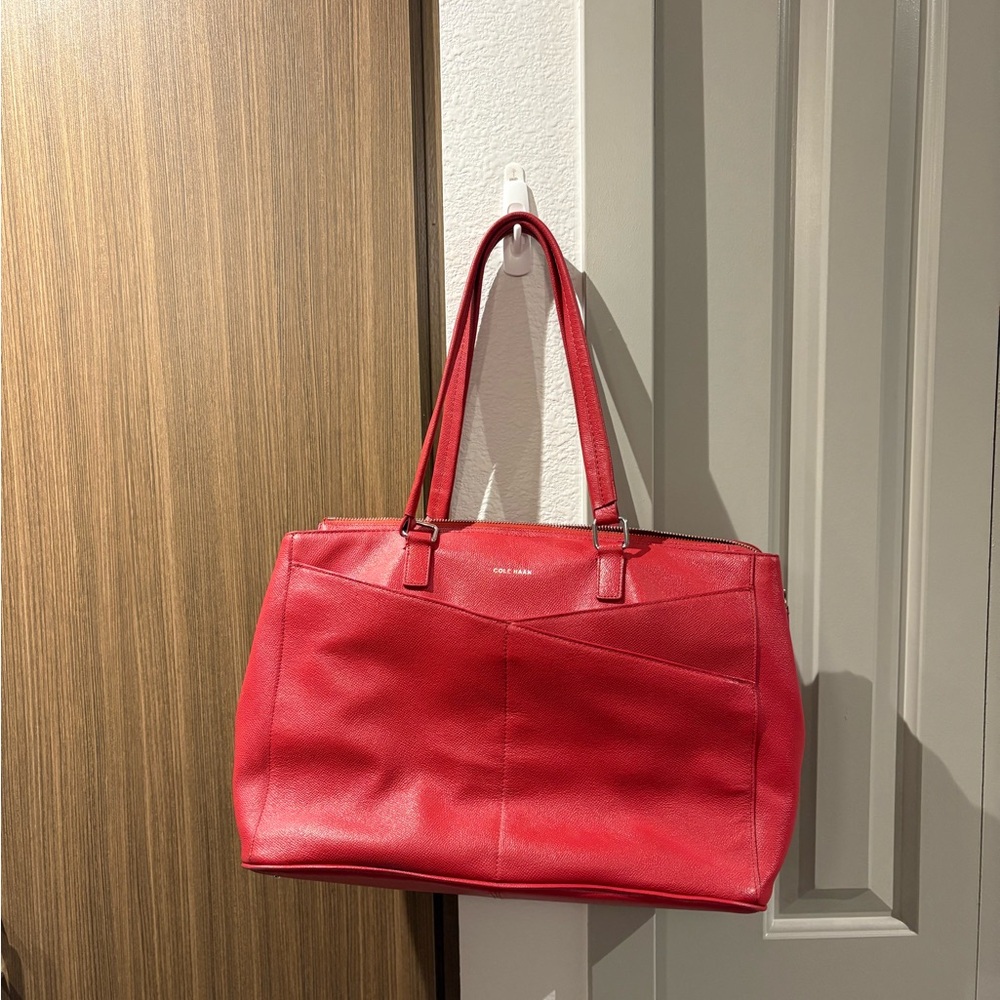 Cole Haan Red Tote Bag